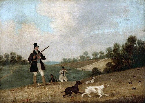 Partridge Shooting, 1817, James Pollard