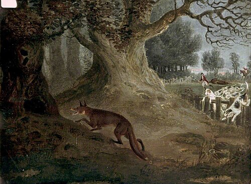 Fox Going to Cover, 1830, James Pollard