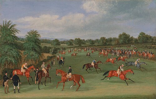 Epsom Races: Preparing to Start, 1834, James Pollard