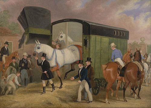The Derby Pets: The Arrival, 1840, James Pollard