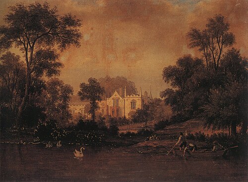 Młyn w Strawberry nad Tamizą, 1845, Wincenty Kasprzycki