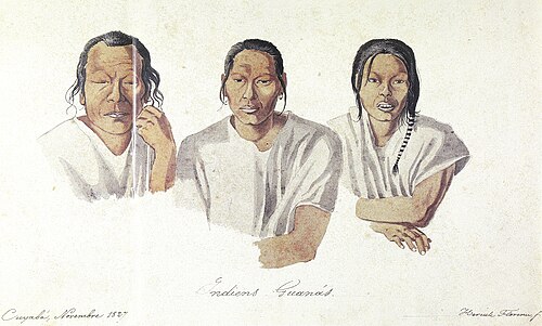 Indiens Guanás., 1827, Hercule Florence
