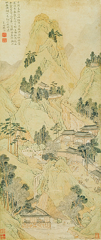 支硎山图, 1600, Lu Zhi