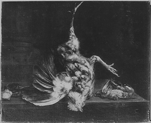 Stillleben mit totem Hahn, 1655, Adrianus van Ysselsteyn