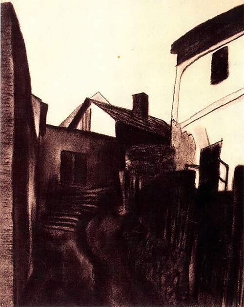 Házak lépcsővel, 1927, Lajos Vajda