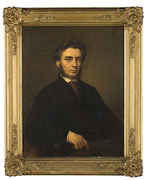 Portrait of Paulus Kikkert (1839-1909), 1863, Jan Ensing