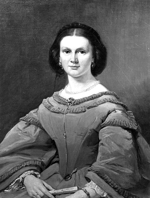 Portrait of Agatha Geertruida Ensing (1845-1912), 1863, Jan Ensing