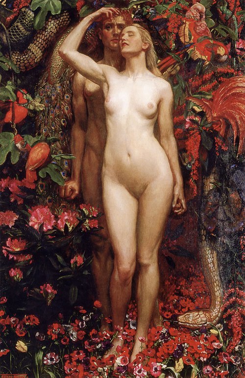 La Femme, l'Homme et le Serpent, 1911, Byam Shaw