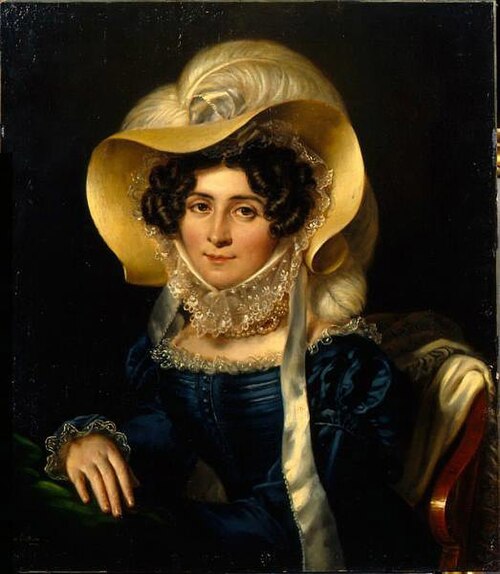 Porträt der Baroness Kampenhausen, 1820, Benoît Charles Mitoire