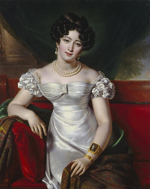 Portrait of Countess Yulia Samoilova, 1825, Benoît Charles Mitoire