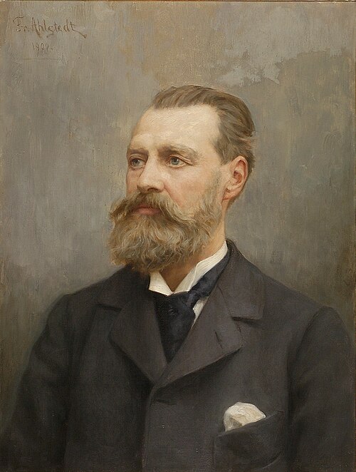 Portrait of Architect Theodor Decker, 1900, Fredrik Ahlstedt