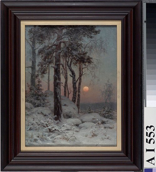 Winter Landscape, 1880, Fredrik Ahlstedt