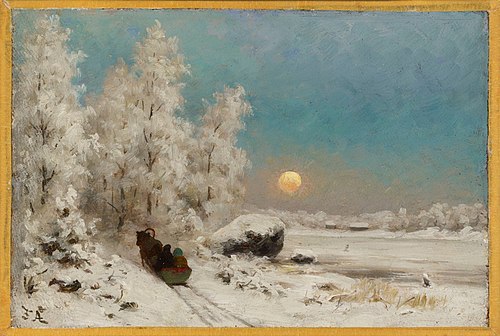 Winter Night, Moon Rising, , Fredrik Ahlstedt