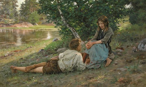 Paysage, 1889, Fredrik Ahlstedt