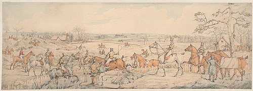 Foxhunting: The Meet, 1822, Henry Thomas Alken
