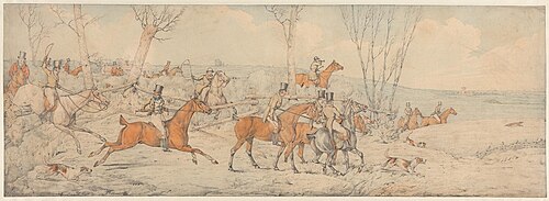 Foxhunting: The Start, 1822, Henry Thomas Alken