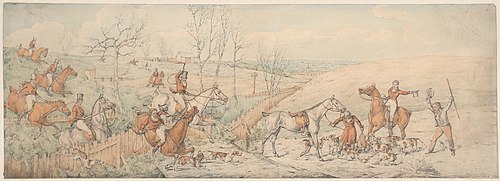 Foxhunting: The Death, 1830, Henry Thomas Alken