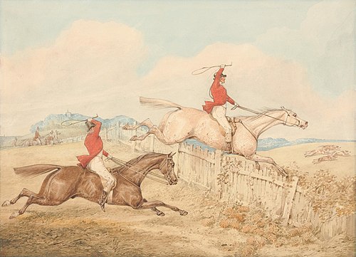 Jumping a Wooden Fence, , Henry Thomas Alken