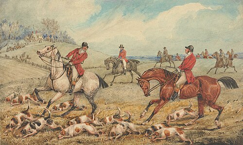 Illustration for R.S. Surtees', "The Analysis of the Hunting Field": The Check: 'What the Devil Do Y, , Henry Thomas Alken