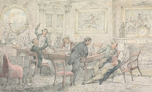 Illustration to R.S. Surtees', "Jorrocks's Jaunts and Jollities": 'Lift me Up! Tie me in my Chair! F, , Henry Thomas Alken