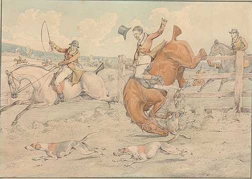 "Some Do and Some Don't: It is All a Notion:" Getting a Fall, 1849, Henry Thomas Alken