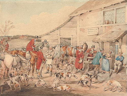 Foxhunting: The Refreshment, , Henry Thomas Alken