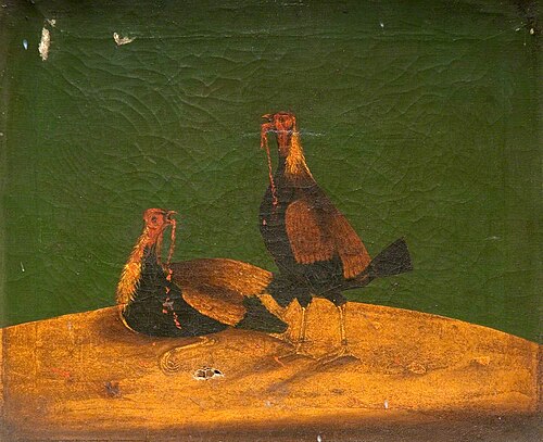 Cockfighting – Both Cocks Bleeding from the Mouth, 1790, Henry Thomas Alken
