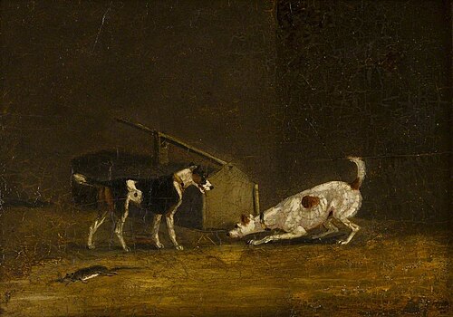 Two Terriers Ratting, , Henry Thomas Alken