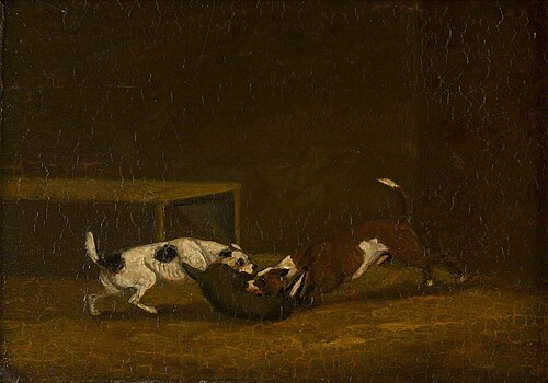 Two Terriers Badger Baiting, , Henry Thomas Alken