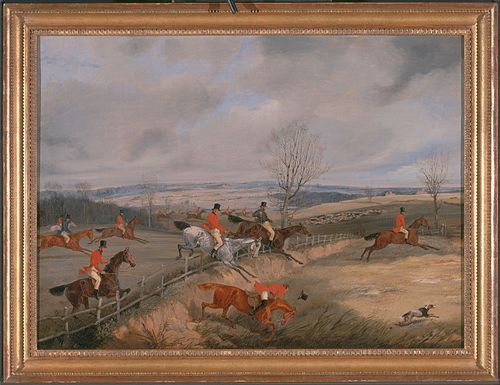 Hunting Scene: Drawing the Cover, 1840, Henry Thomas Alken