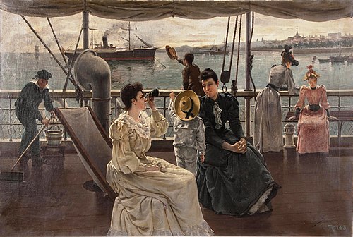 Bajo toldilla, 1892, José Bermudo Mateos