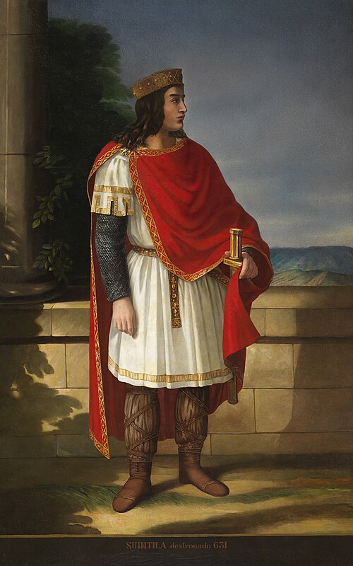 Wittiza, visigothic's king, 1853, Manuel Iglesias