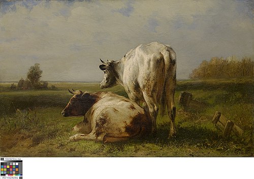 Vaches dans le pré, 1826, Edmond De Pratere