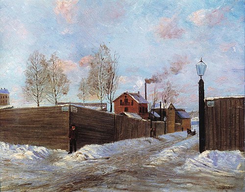 Winter View from Helsinki, 1891, Nathalie Martinau