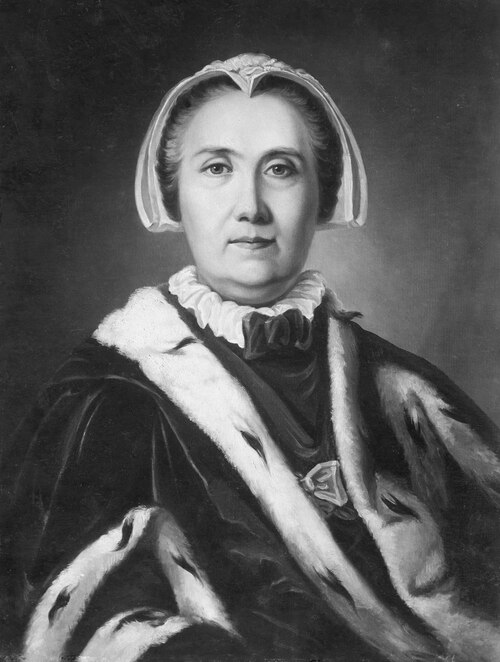 Helena Soop (1712-1796), baroness, married to baron Karl Henrik Posse of Säby, 1873, Anna Elisabet Amanda Tigerhielm