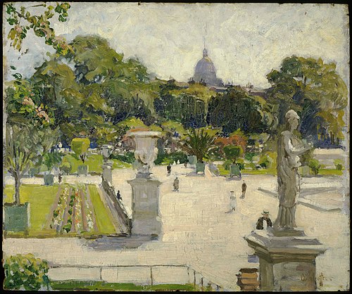 Luxembourg Gardens, 1919, George Oberteuffer