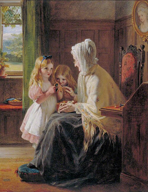 Gran's Treasures, 1866, George Bernard O'Neill