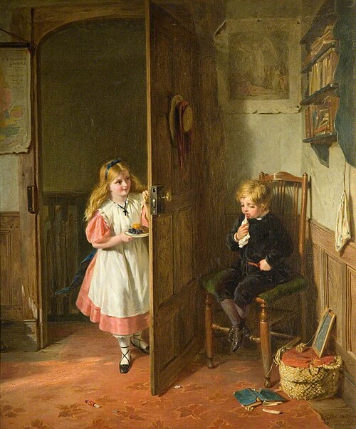 The Naughty Boy, 1867, George Bernard O'Neill