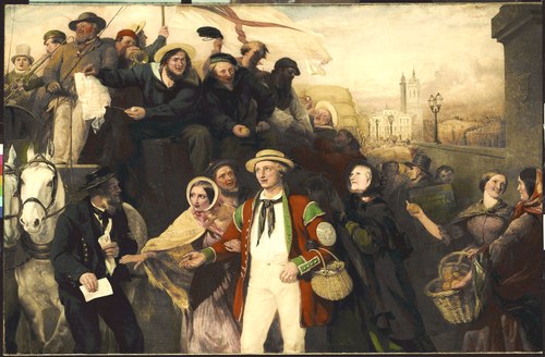 Manning the Navy, 1860, George Bernard O'Neill
