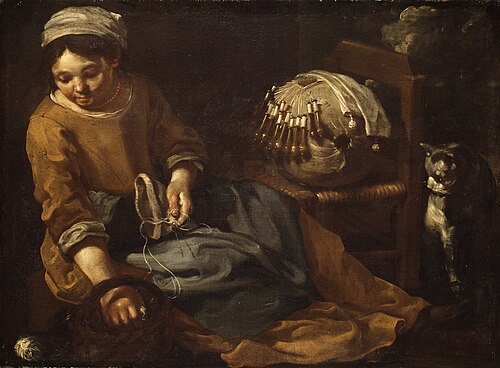 The Lacemaker, 1665, Bernhard Keil