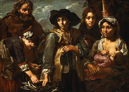 Young Boy Selling Kindling Wood, 1650, Bernhard Keil