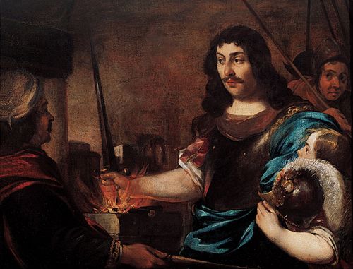 The Heroism of Caius Mucius Scaevola, 1650, Bernhard Keil