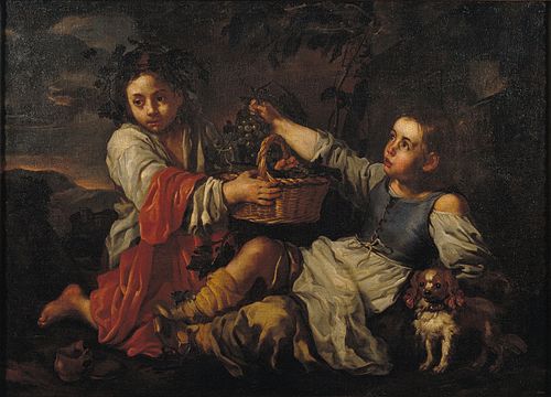 Children with Grapes, 1650, Bernhard Keil