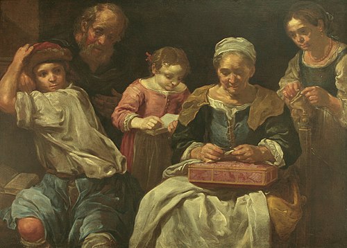 Family Group in an Interior, 1661, Bernhard Keil
