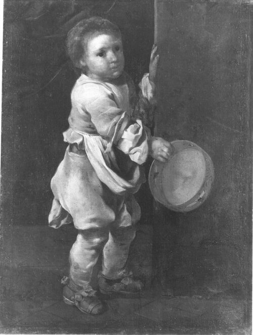 Knabe mit Tamburin, 1657, Bernhard Keil