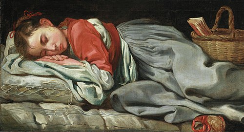 Young Girl Sleeping, 1655, Bernhard Keil