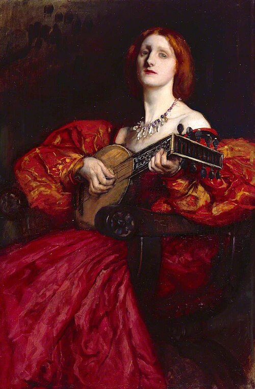A Lute Player, 1899, Edwin Austin Abbey