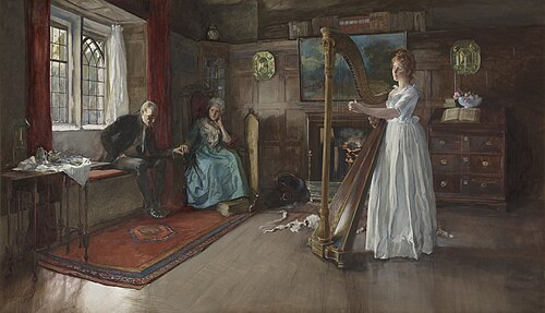 An Old Song, 1885, Edwin Austin Abbey