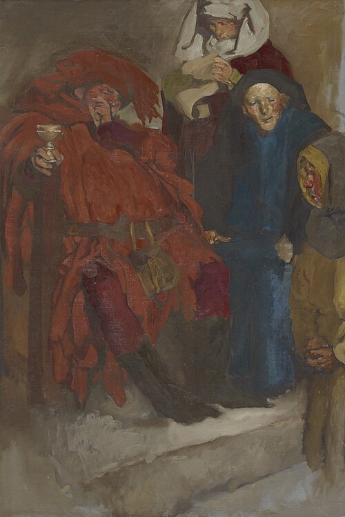 Study for Falstaff, 1891, Edwin Austin Abbey