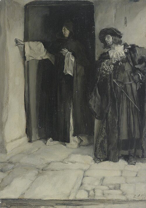 The Duke and Friar Thomas, from Measure for Measure, Act I, Scene iii, 1888, Edwin Austin Abbey